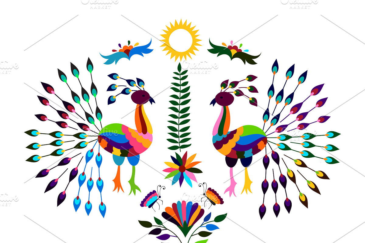 Otomi Style Set, a Pattern Graphic by alexmakarova (Photo 3 of 3)