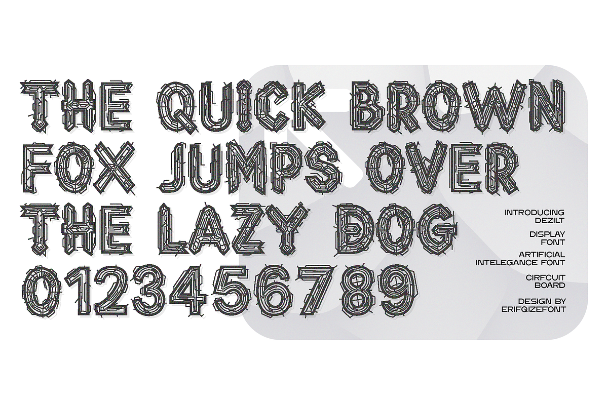 Dezilt Artificial Intelligence Font, a Symbol Font by Erifqizefont (Photo 7 of 10)