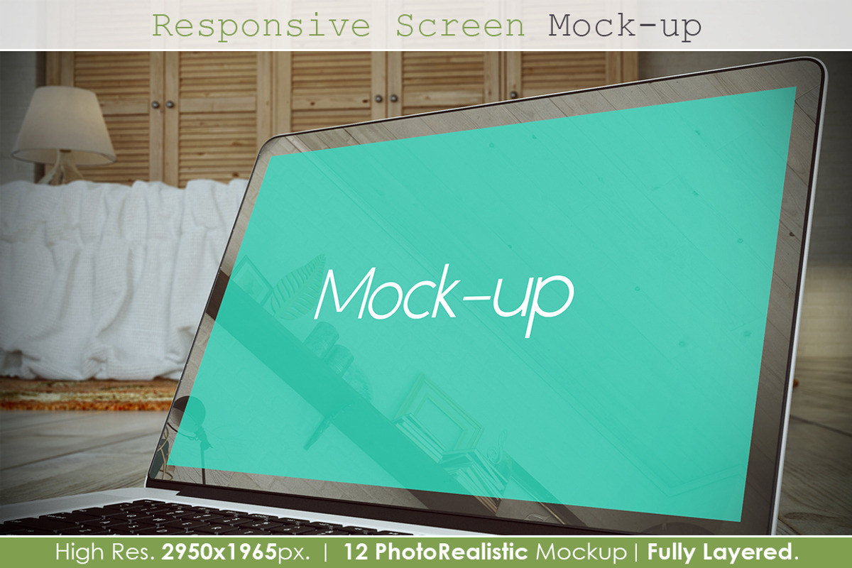 Responsive Screen Mockup V2, an iPhone Mockup by MahmoudRafik (Photo 5 of 15)