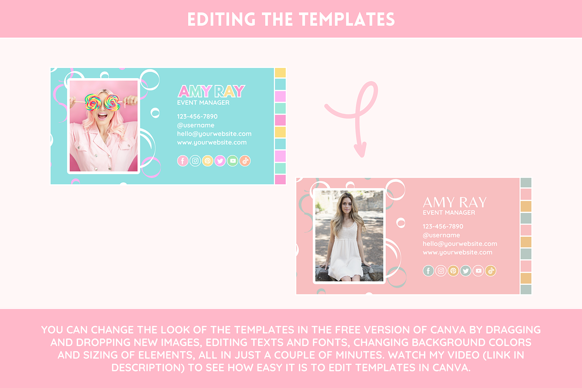 Rainbow Email Signature Templates, an Email Template by SunshineStudioBoutique (Photo 6 of 9)