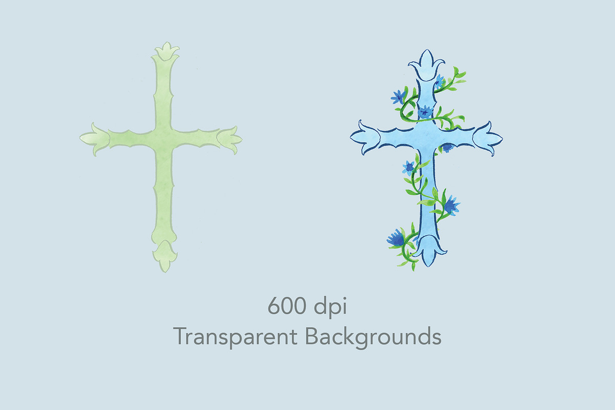 Watercolor Crosses, a Decorative Illustration by Bbooth88 (Photo 4 of 7)