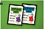 Spooky Birthday Party Invitation, an Invitation Template by Neermana (Thumbnail 1 of 4)
