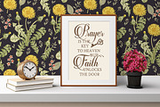 4 Seamless Flowers Dandelion Vintage, a Pattern Graphic by Vintage (Thumbnail 9 of 11)