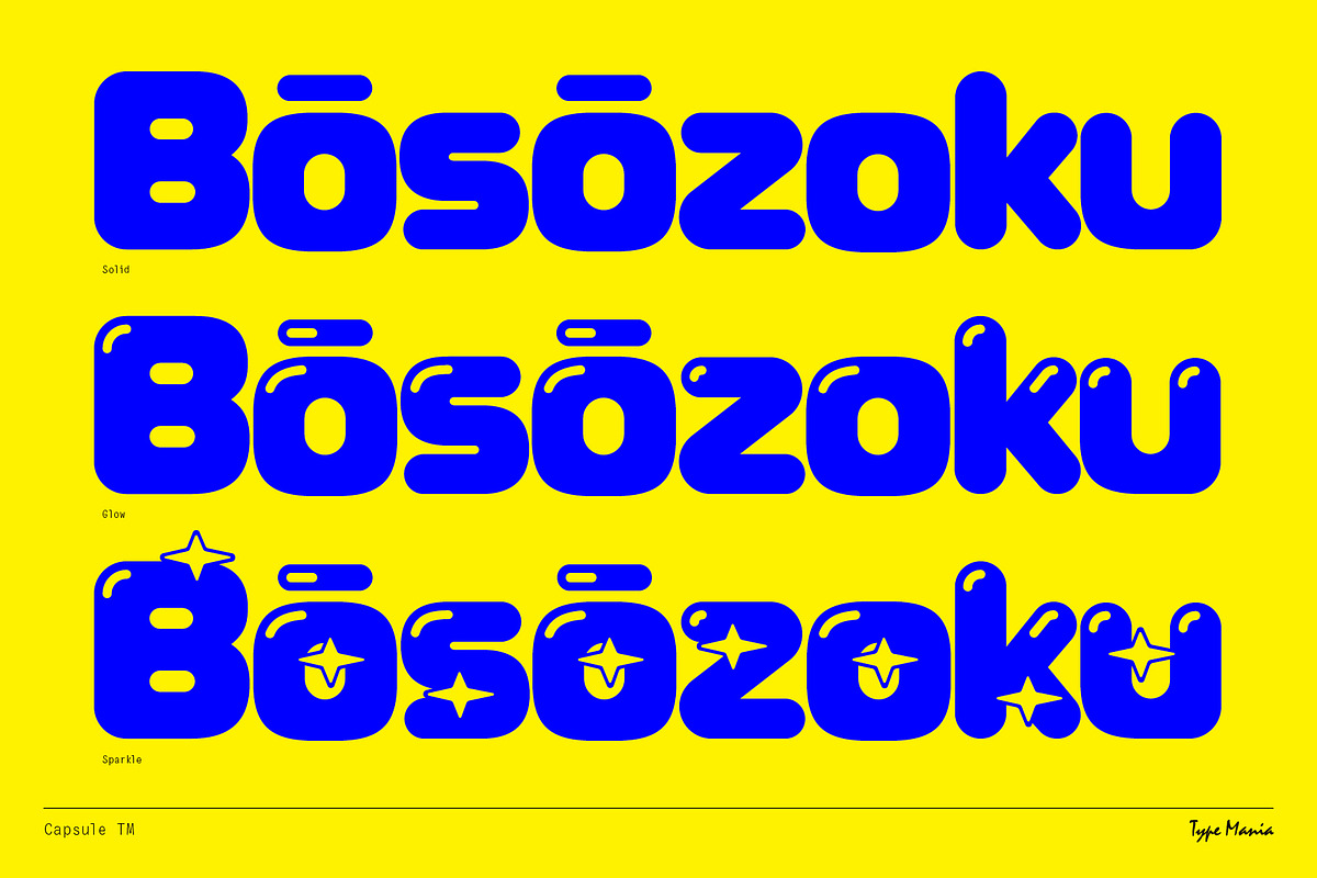 Capsule TM – Soft Modular Font, a Sans Serif Font by Type Mania (Photo 4 of 11)