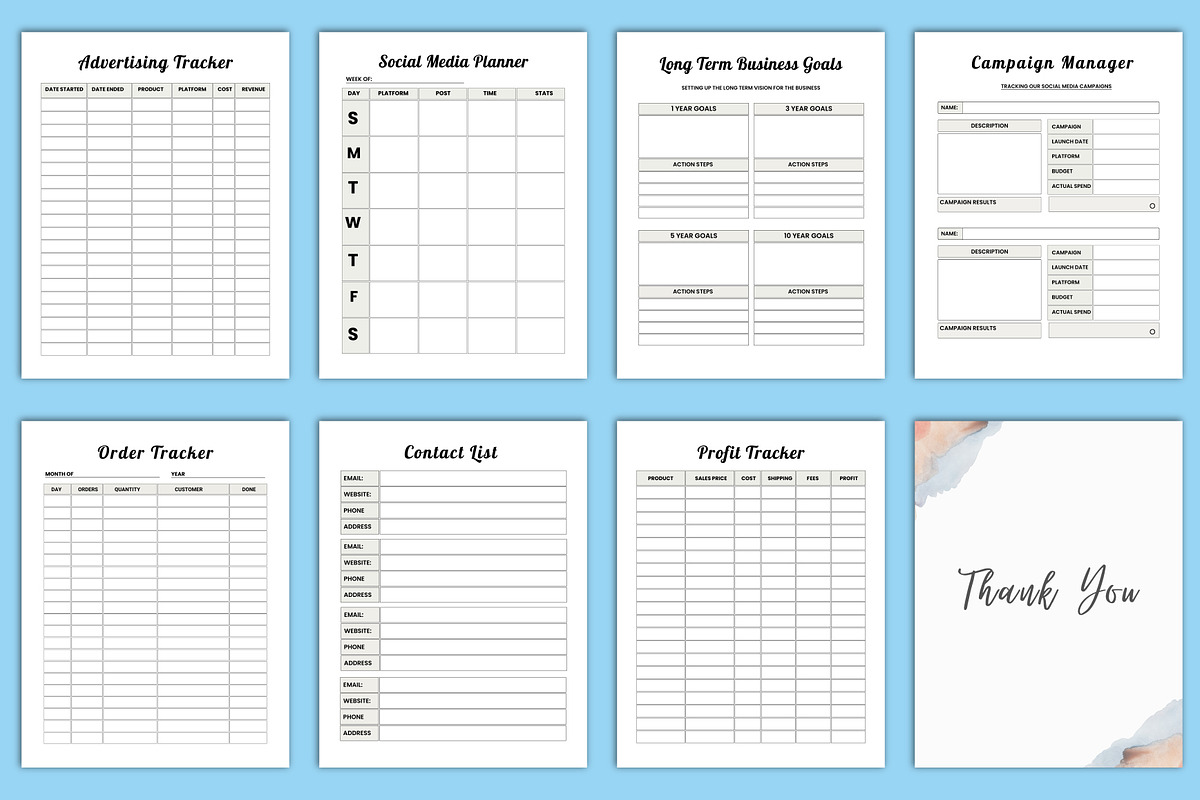 2025 Small Business Planner Canva, a Stationery Template by Designmela01 (Photo 5 of 5)