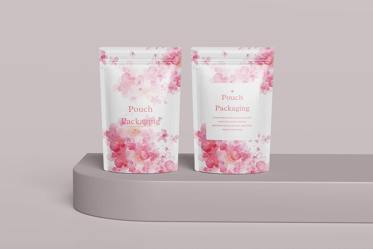 Pouch Packaging Mockup, a Packaging Mockup by Meizzaluna Design