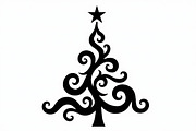 Festive Swirl Xmas Tree Bundle, an Illustration by yasushie (Thumbnail 15 of 21)