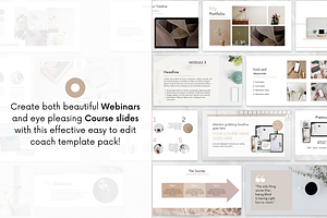 Webinar , Slide Deck Canva Pack