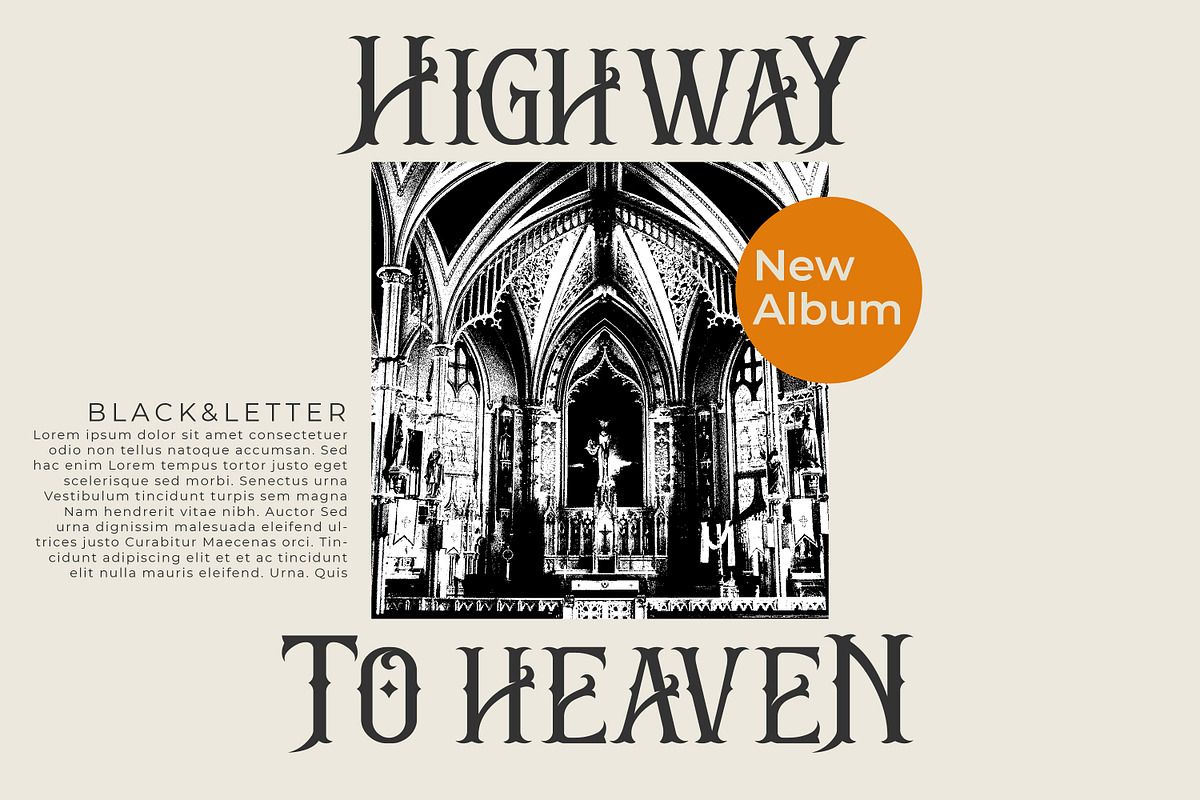 Megistica Dreams Modern Blackletter, a Blackletter Font by Storytype Studio (Photo 3 of 15)