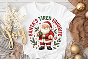Santa’s Tired Favorite Christmas PNG, a Seasonal Illustration by DreamPrint404 (Thumbnail 3 of 6)