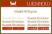 Sweet Emotion Font, a Serif Font by weknow (Thumbnail 7 of 8)