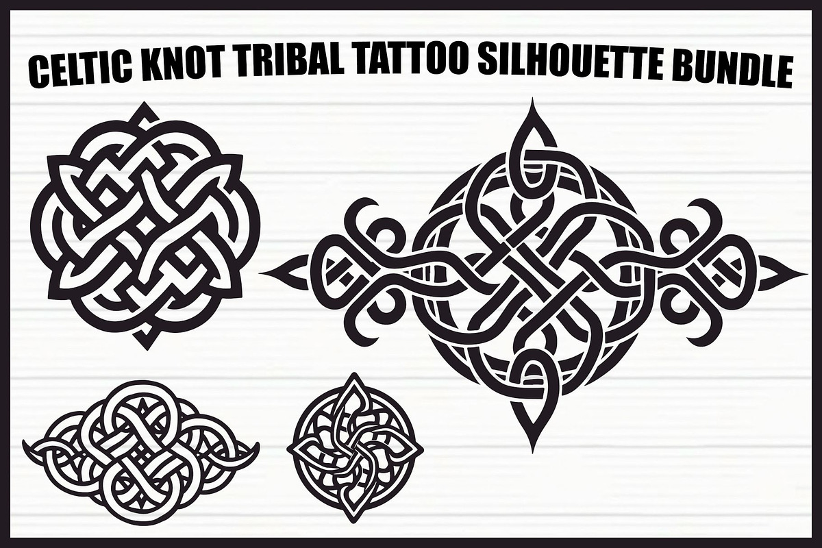 Celtic Tribal Tattoo Knot Bundle, an Illustration by hafijul (Photo 1 of 5)
