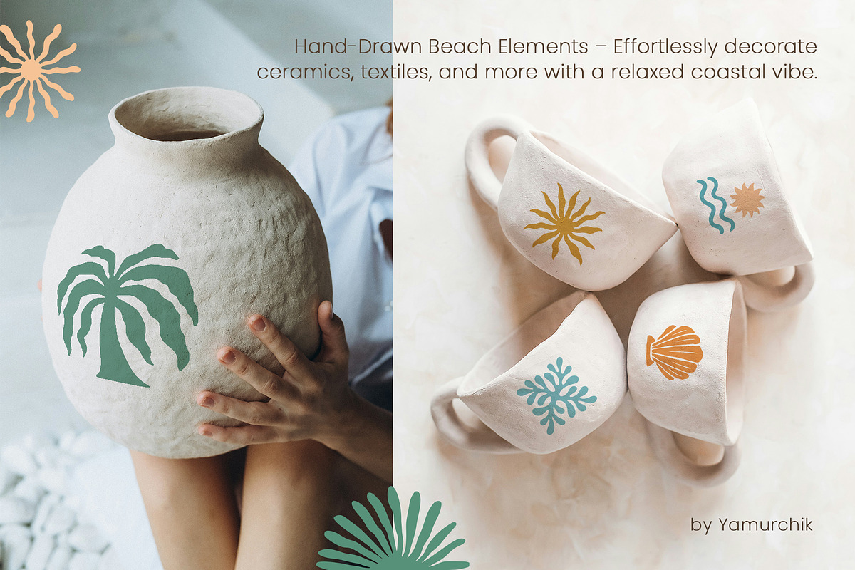 Boho Coastal Charm Summer Collection, an Object Graphic by Yamurchik (Photo 4 of 14)