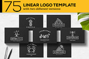 75 Linear Logo Templates, a Branding & Logo Template by Kursat Unsal (Thumbnail 1 of 9)