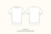 Blank T-Shirt Front and Back Vector, an Object Illustration by Partikusi Design (Thumbnail 1 of 3)