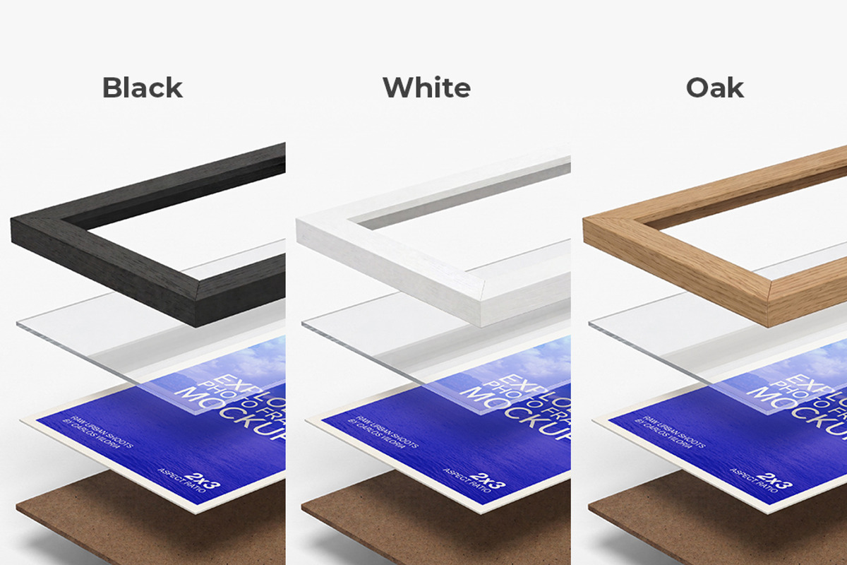 Photo Frame Mockup Exploded View, an Advertising Mockup by Mockups by Carlos Viloria (Photo 5 of 6)