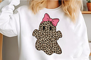 Preppy Ghost Leopard Spooky Coquette, an Illustration by Craft Nest (Thumbnail 3 of 6)