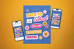 Back to School Flyer Set, a Flyer Template by The Good Store