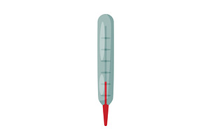 Medical Thermometer, Glass, a Healthcare Illustration by TopVectors