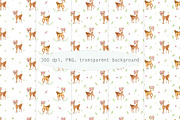 Deers Watercolor Set, a Background Graphic by Irene_Boiko_ART (Thumbnail 9 of 11)