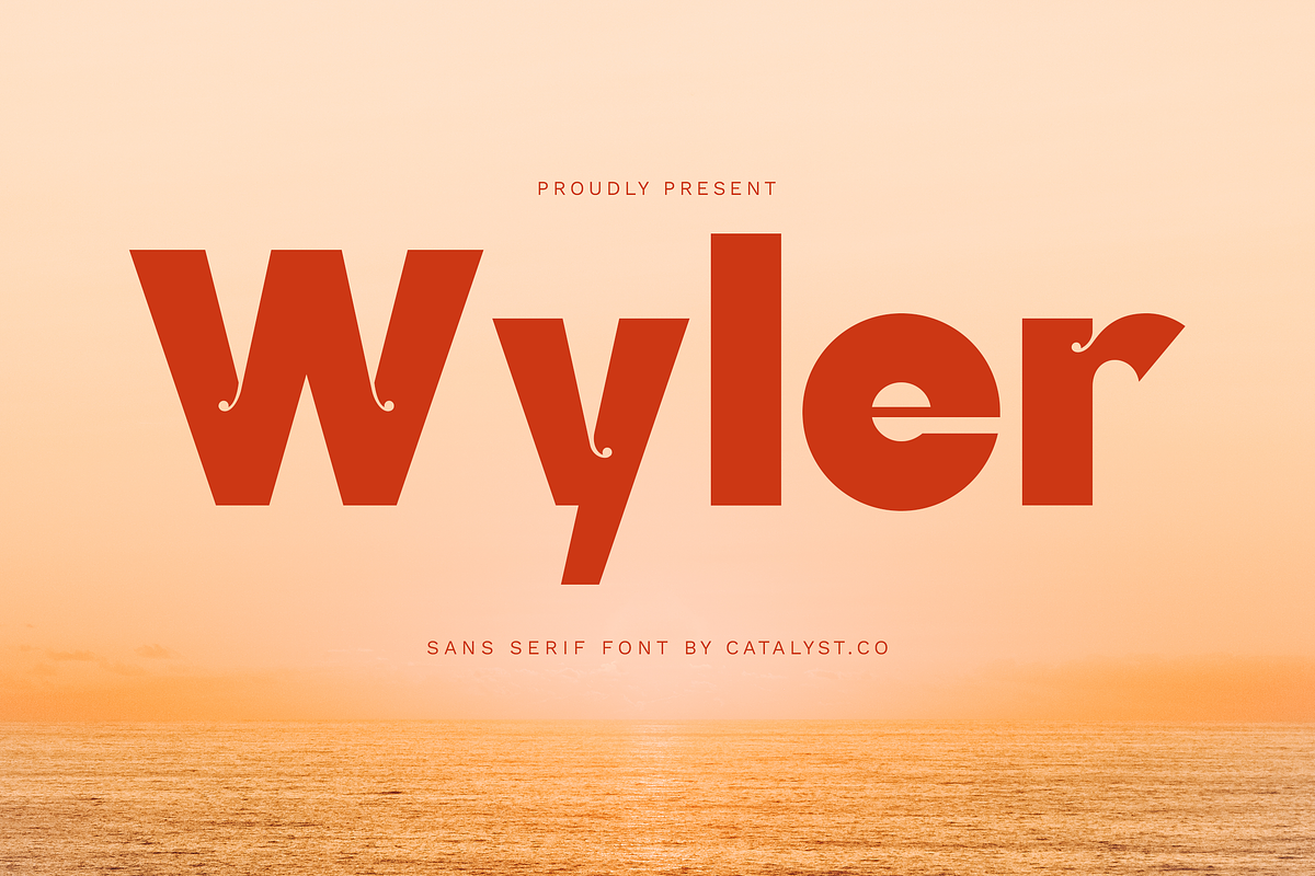 Wyler Sans Serif Font, a Sans Serif Font by Catalystco Studio (Photo 1 of 7)
