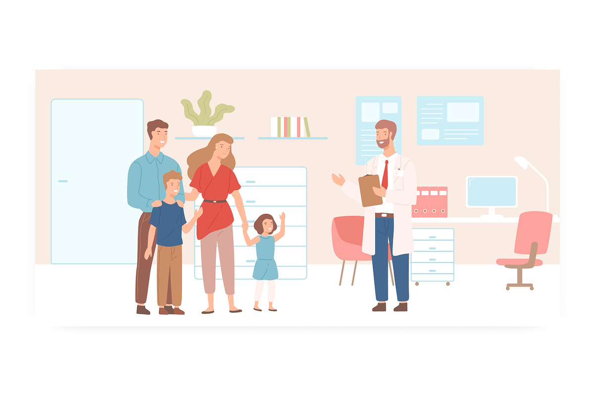 Family doctor, a Healthcare Illustration by Good Studio (Photo 1 of 3)