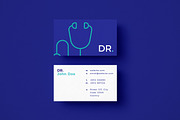Doctor Business Card Template, a Business Card Template by P.F. Creative Lab (Thumbnail 1 of 3)