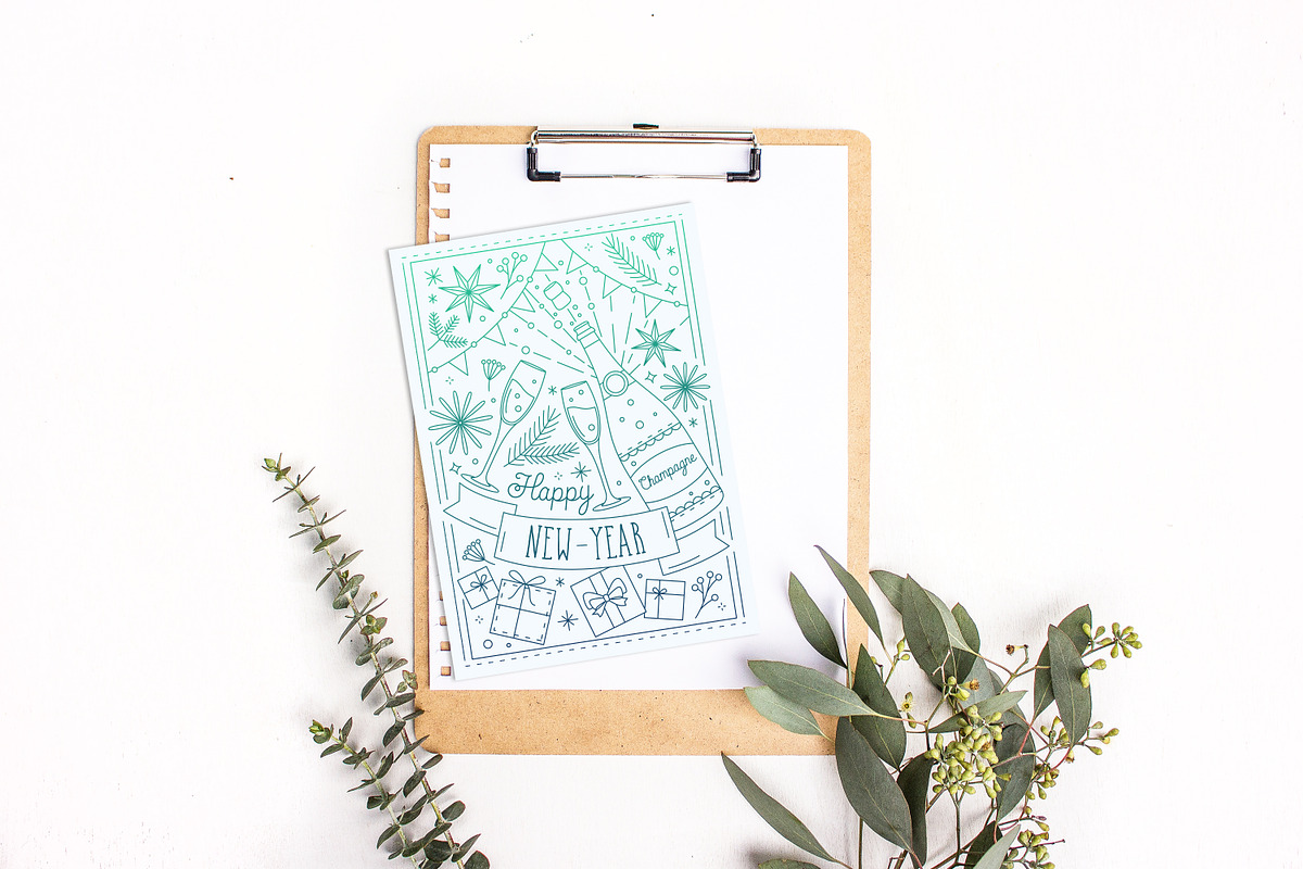 Christmas and New Year cards, a Card Template by Good Studio (Photo 8 of 8)