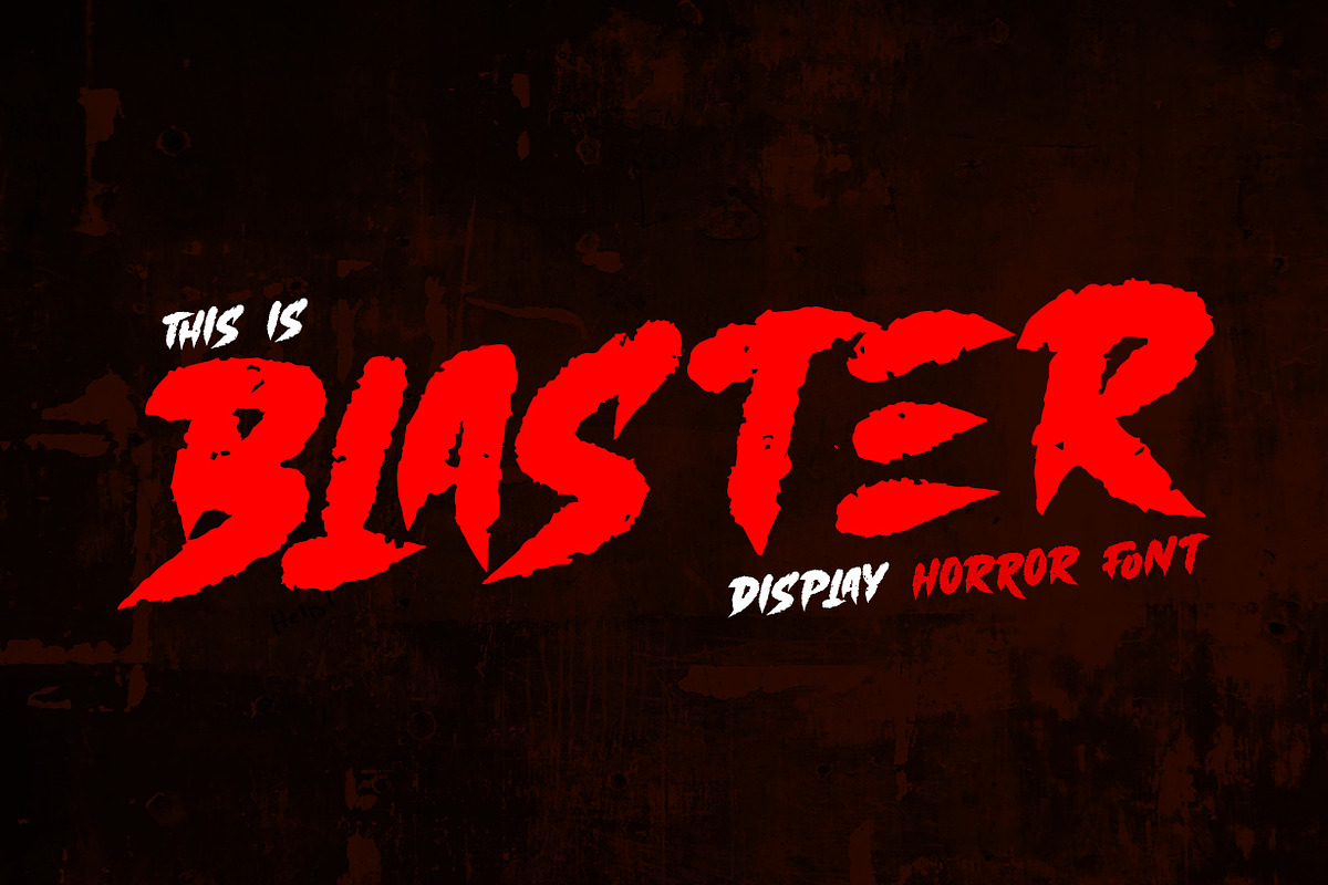Blaster - Display Horor font, a Blackletter Font by NuType (Photo 1 of 10)