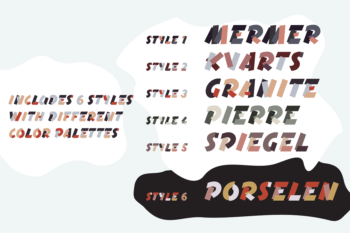 Terrazzo Color Font Family preview 3
