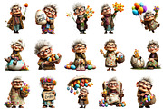 Whimsical Easter Grandma Clipart, an Illustration by OK Design (Thumbnail 3 of 6)
