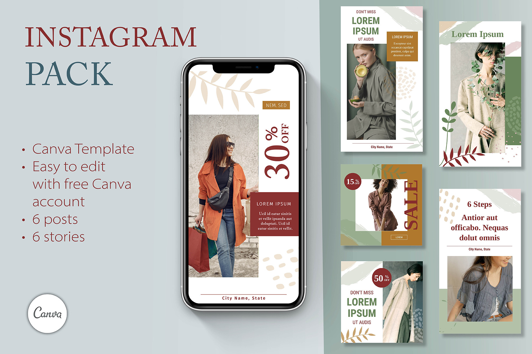 Canva Social Media Template, a Social Media Template by R-studio