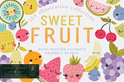 Sweet Fruit Clipart Collection, a Graphic by PetiteMarket (Thumbnail 1 of 3)