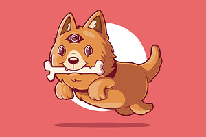 Crazy Dog!, an Animal Illustration by pedrors