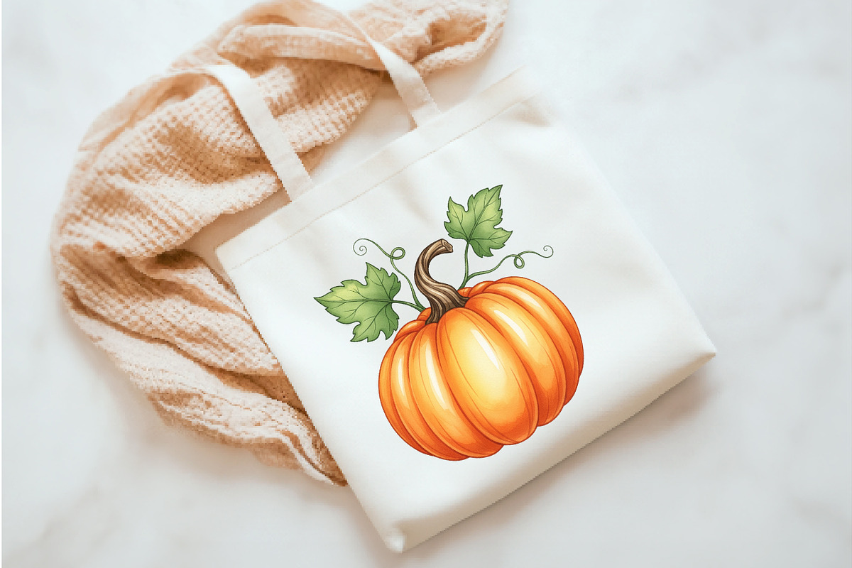 Pumpkin Watercolor Print, an Illustration by Watercolor design (Photo 2 of 3)