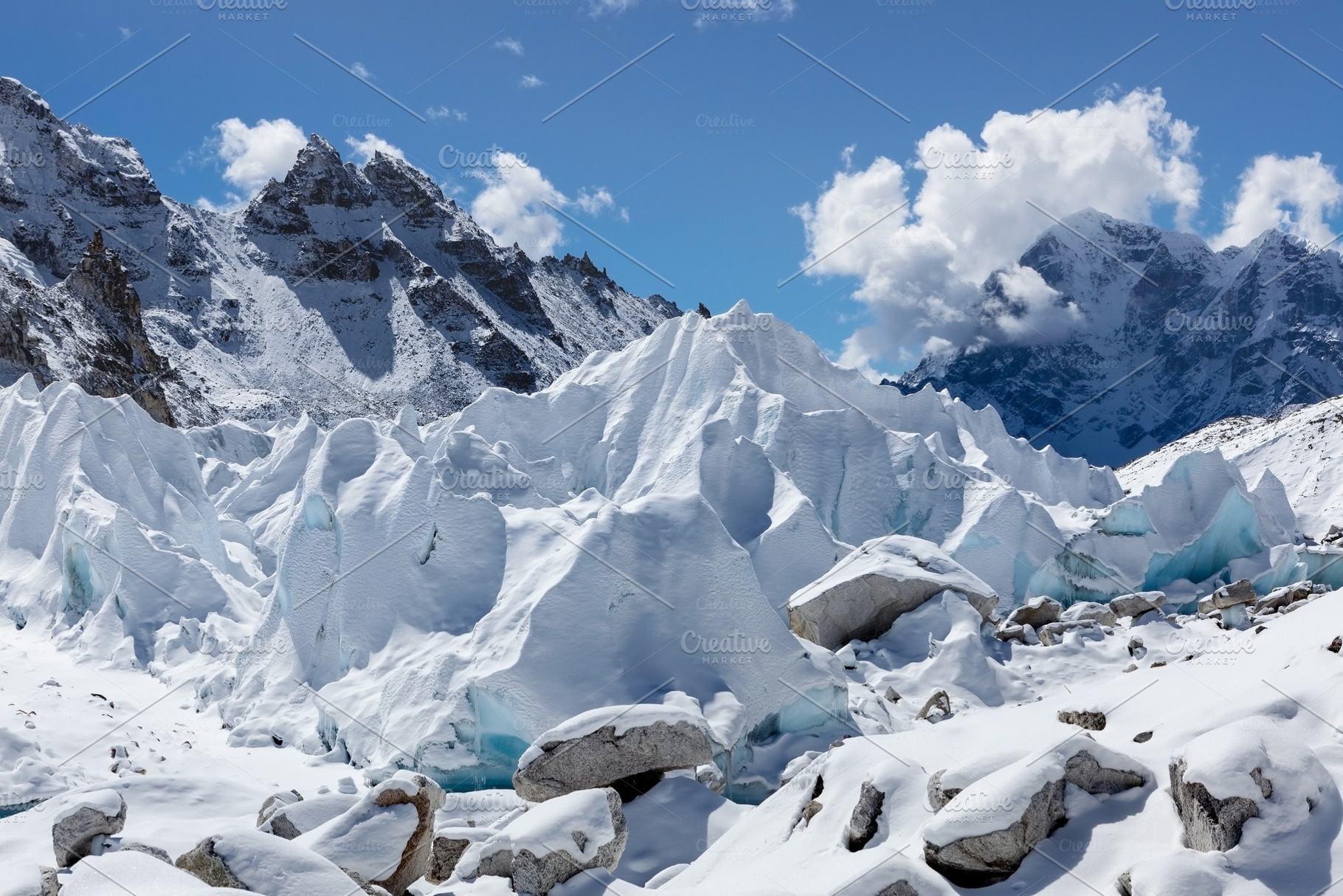 Khumbu Glacier. Everest Base Camp., a Nature Photo by Eugene Ga