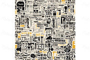 Newspapers seamless patterns set, a Pattern Graphic by Bubert Art (Thumbnail 7 of 14)