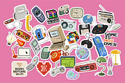 Nostalgic Tech Clipart - 90s-Y2K, a Decorative Illustration by Curiouss (Thumbnail 2 of 9)