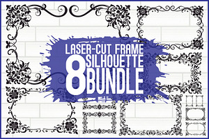 Laser Cut Border Vector Bundle, an Illustration by Gfx_Store