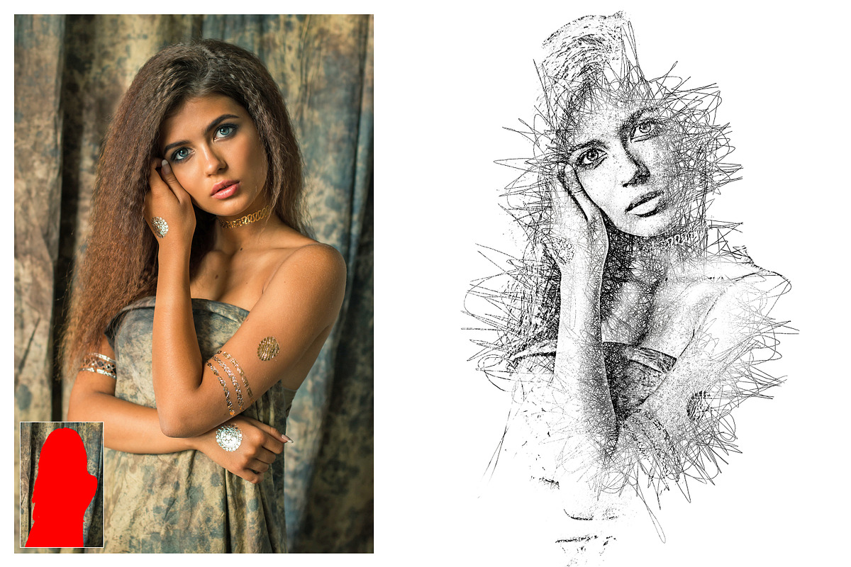 Scribble Pen Sketch - PS Action, an Action Add-On by A R T M A R T (Photo 5 of 10)