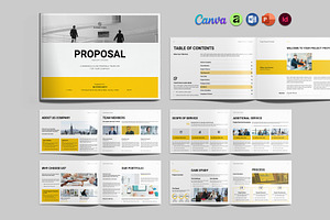 Project Proposal Template Landscape, a Brochure Template by ElvinPrint