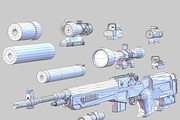 3DRT - Modern firearms HD - M14, an Object 3D Model by 3DRT.com (Thumbnail 4 of 7)