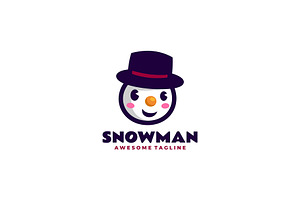Snowman Mascot Cartoon Logo, a Branding & Logo Template by Artnivora.Std
