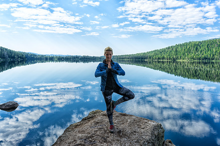 Peaceful and Serene Mountain Lake