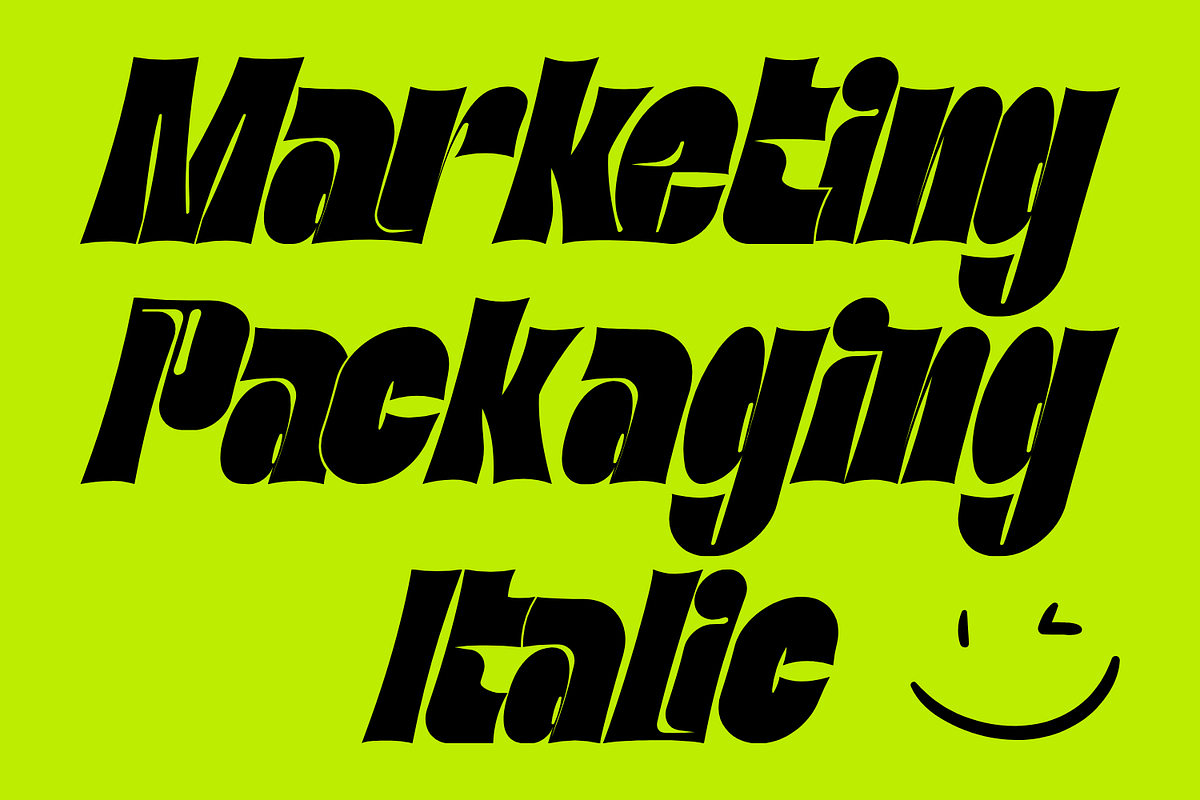 Marketing Packaging Font, a Sans Serif Font by 177Studio (Photo 3 of 8)