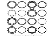 Black Round Lace Frames, an Illustration by Amanda Ilkov (Thumbnail 4 of 5)