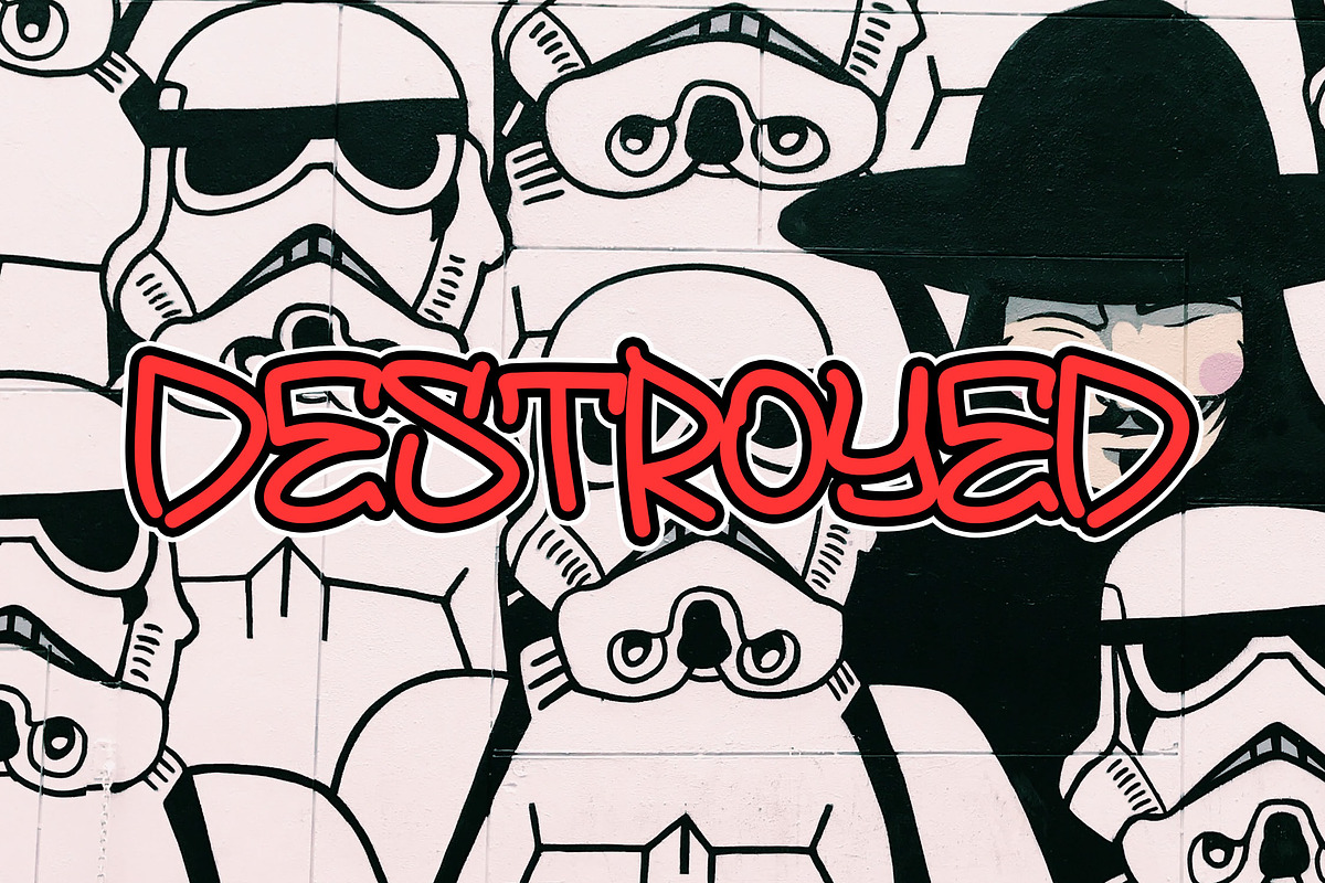 SEMOZ Boldline Graffiti Font, a Handwritten Font by NTC Graphic (Photo 4 of 9)
