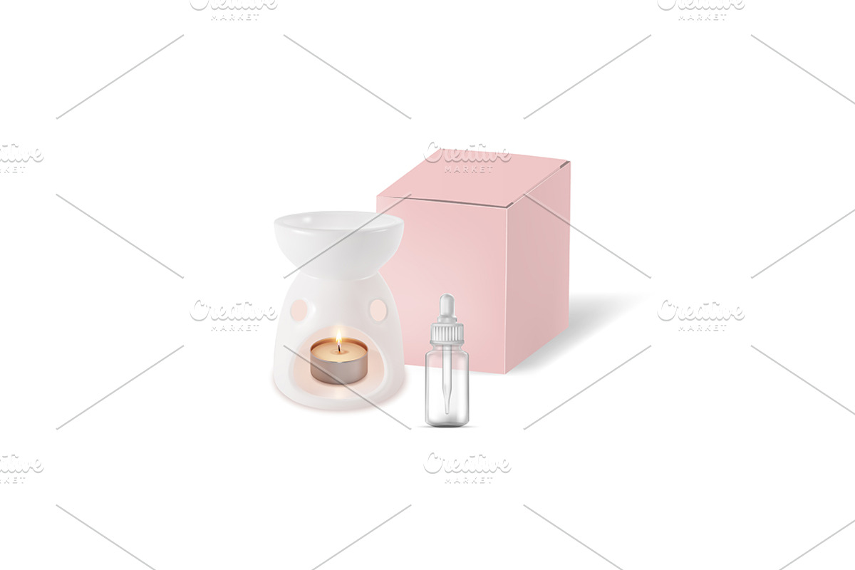 3d Aromatherapy Concept Element Set, an Object Graphic by Bigmouse_art (Photo 3 of 9)