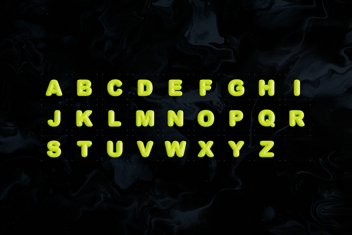 Green Lime Balloon Letters Inflate, a Graphic by Pengedar Seni (Photo 2 of 4)