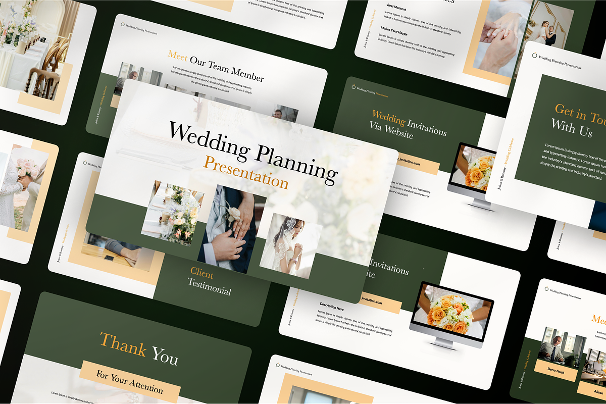Wedding Planning Google Slide, a Presentation Template by SquidPixey (Photo 6 of 7)
